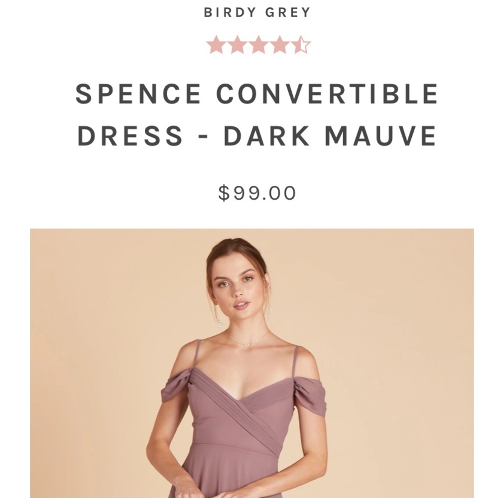 MAUVE BRIDESMAIDS DRESS